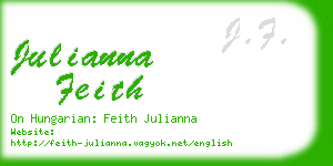 julianna feith business card